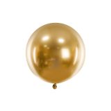 PARTYDECO Latexový balónek zlatý lesklý 60 cm