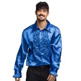 Boland Modrá pánská disco košile XL Boland Modrá pánská disco košile XL