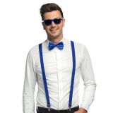 Boland Modrá sada doplňků brýle kšandy motýlek