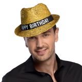 Boland Narozeninový klobouk zlatý flitrový