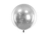 PARTYDECO Latexový balónek stříbrný lesklý 60 cm