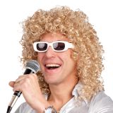 Boland Blond paruka zpěvák s brýlemi