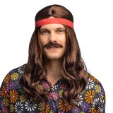 Boland Pánská hippie s čelenkou a knírem