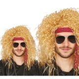 Fiestas Guirca Pánská paruka rocker blonďák s čelenkou