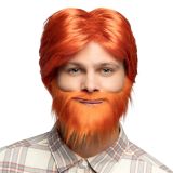 Boland Pánská zrzavá paruka s vousy Boland Pánská zrzavá paruka s vousy