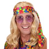Paruka hippie blond dlouhá pánská