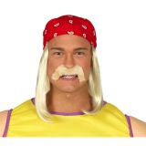 Fiestas Guirca Pánská blond paruka rocker se šátkem a knírkem Fiestas Guirca Pánská blond paruka rocker se šátkem a knírkem