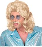Widmann Paruka pánská retro blond s knírem