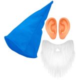 Widmann Sada modrý trpaslík (klobouk, vousy, uši)