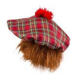 Boland Skotský baret s vlasy červený Boland Skotský baret s vlasy červený