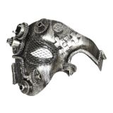 Widmann Škraboška steampunk  stříbrná luxusní