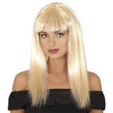 Fiestas Guirca Středně dlouhá paruka mikádo s ofinou blond Fiestas Guirca Středně dlouhá paruka mikádo s ofinou blond