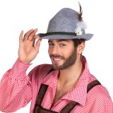 Boland Tyrolský klobouk s pérem a květinou deluxe
