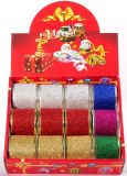 Dekorativní stuha Organza s drátkem a glitrem 6.3cm x 275cm  S16-9108