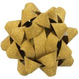 Rozeta Maxi 15cm glitrovaná stříbrná/zlatá