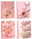 Dárková taška Heart Pink M 26x32x10cm