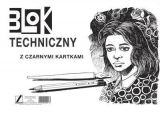 Blok technický A3 černé čtvrtky 10 listů 170g