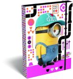 Školní box A4 s gumou Minions Pink