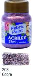 Barva na textil 37ml Glitter 203 Copper