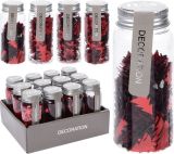 Konfety 40g červené  mix 4 designy bal12ks