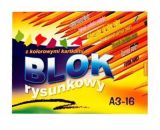 Blok barevných papírů A3 - 16 listů