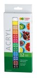 Sada akrylových barev 12 barev x 12 ml, Happy Color