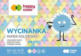 Blok PASTELOVÝCH glazovaných papírů, A5, 100 g / m2, 10 listů, Happy Color