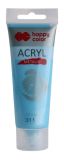 Akrylová barva 75ml, Metalická Tiffany blue, Happy Color 311