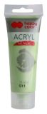 Akrylová barva 75ml, Metalická Limetková, Happy Color 511