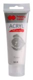 Akrylová barva 75ml, Metalická Saténově Stříbrná, Happy Color 811