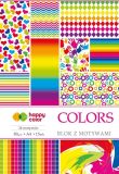 Bloky s motivy COLORS, A4, 80 g / m2, 15 listů, 27 motivů, Happy Color