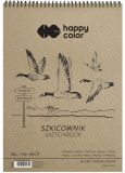 Blok skicák BIRDS A4, bílý, 90 g / m2, 80 listů, Happy Color