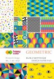 Blok s motivy GEOMETRIC A4 15ls HAPPY COLOR