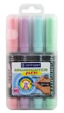 Zvýrazňovač  Centropen flexi pastel soft  8542 4ks sada