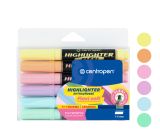 Zvýrazňovač CENTROPEN 8542/6 sada FLEXI pastel Zvýrazňovač CENTROPEN 8542/6 sada FLEXI pastel