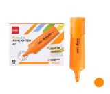 Zvýrazňovač DELI ES621 oranžový plochý (8552)
