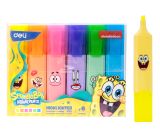 Zvýrazňovač SPONGEBOB DELI EU375 sada