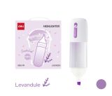 Zvýrazňovač parfémovaný levandule DELI EU188-PR pastel fialový