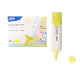 Zvýrazňovač DELI ES621S pastel žlutý Zvýrazňovač DELI ES621S pastel žlutý