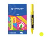 Zvýrazňovač CENTROPEN 8542 FLEXI, žlutý Zvýrazňovač CENTROPEN 8542 FLEXI, žlutý