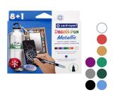 Popisovač CENTROPEN 2737/8+1 sada DECORPEN METALLIC