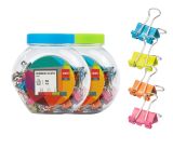 Binder clip  15mm, dóza 50ks, barevné DELI E8557 mix