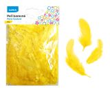 Peří barevné 10g žluté LUMA Peří barevné 10g žluté LUMA