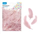 Peří barevné 10g růžové LUMA Peří barevné 10g růžové LUMA