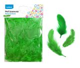 Peří barevné 10g zelené LUMA Peří barevné 10g zelené LUMA
