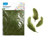 Peří barevné 10g olivové LUMA Peří barevné 10g olivové LUMA