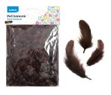Peří barevné 10g hnědé tmavě LUMA