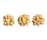 Rozeta  5cm kraft hvězdy LUMA mix