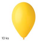 Balónky 10ks OBYČ. žluté Balónky 10ks OBYČ. žluté