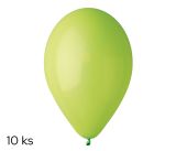 Balónky 10ks OBYČ. zelené světle Balónky 10ks OBYČ. zelené světle